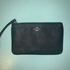 NWOT Black Coach Wristlet